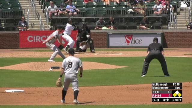 Braden Montgomery singles on a line drive to center fielder Patrick Clohisy. Jordan Sprinkle scores. Samuel Zavala to 3rd.
