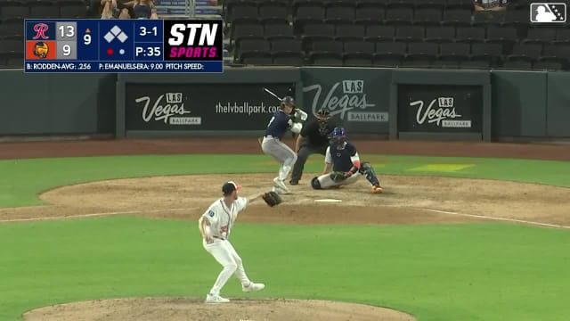 Brock Rodden homers (17) on a fly ball to right center field.