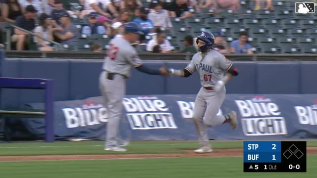 Austin Martin hits a solo home run