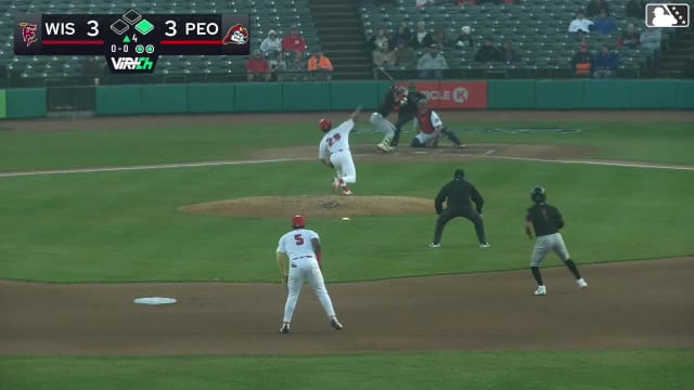 Andrew Fischer doubles (7) on a fly ball to right fielder Won-Bin Cho. Luiyin Alastre scores.