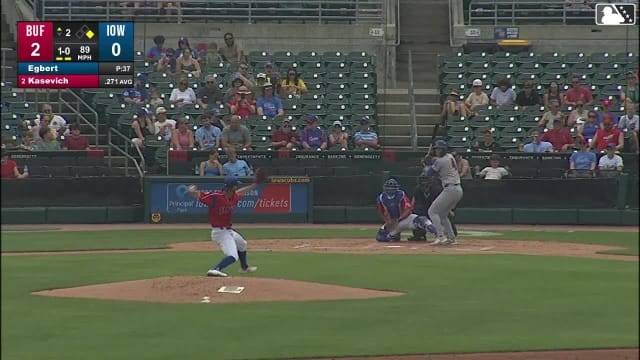 Josh Kasevich homers (2) on a fly ball to left field. Jay Harry scores.