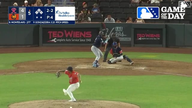 Lazaro Montes homers (7) on a fly ball to right center field.