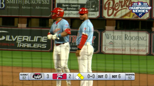 Aidan Miller's two hits in Eastern League Finals win