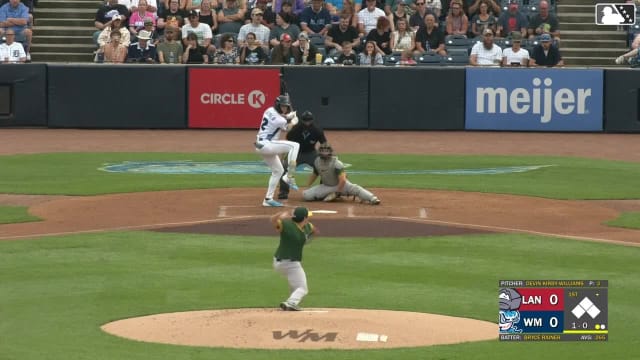 Bryce Rainer homers (12) on a fly ball to right center field.