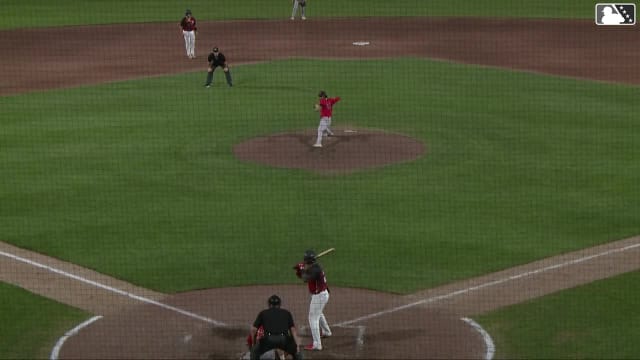 Victor Arias hits a grand slam (9) to right center field. Dub Gleed scores. Aaron Parker scores. J.R. Freethy scores.