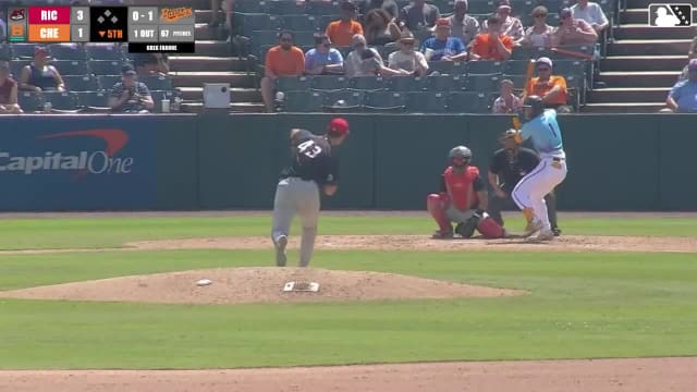 Wehiwa Aloy homers (5) on a fly ball to center field.