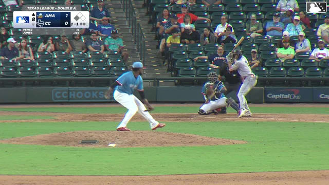 Druw Jones singles on a ground ball to third baseman Trevor Austin. Manuel Pena scores. Druw Jones to 2nd. Druw Jones advances to 2nd, on a throwing error by third baseman Trevor Austin.