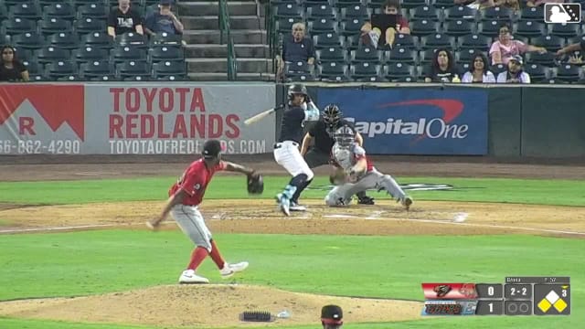 Yorger Bautista singles on a line drive to center fielder Cristian Arguelles. Hayden Yost scores. Ace Reese to 2nd.