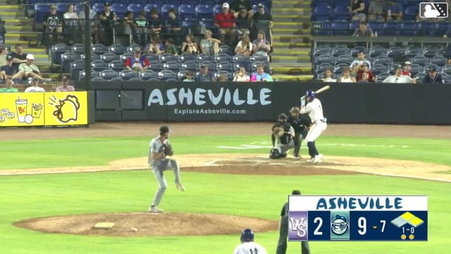 Caden Powell singles on a ground ball to shortstop Kyle Lodise. Brandon Nigh scores. Justin Thomas Jr. to 2nd.