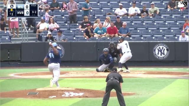 Enmanuel Tejeda strikes out swinging.