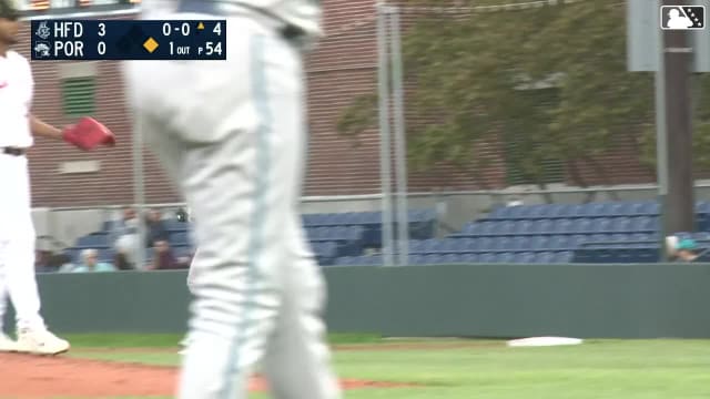 Adael Amador hammers his first home run of the year