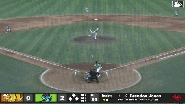 Brendan Jones homers (12) on a line drive to right center field.