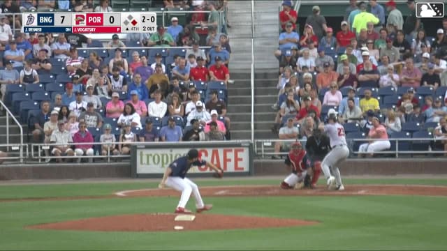 Jacob Reimer doubles (15) on a fly ball to center fielder Will Turner. Jefferson Rojas scores.