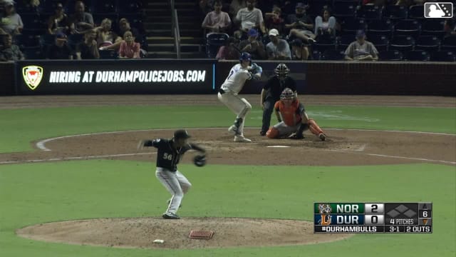 Jacob Melton homers (6) on a line drive to right center field.