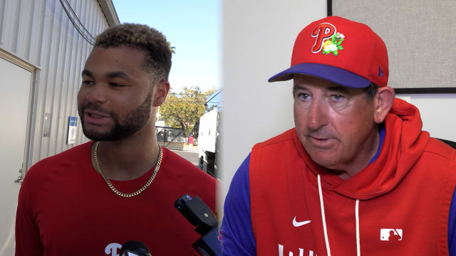 Justin Crawford, Rob Thomson on Crawford's game