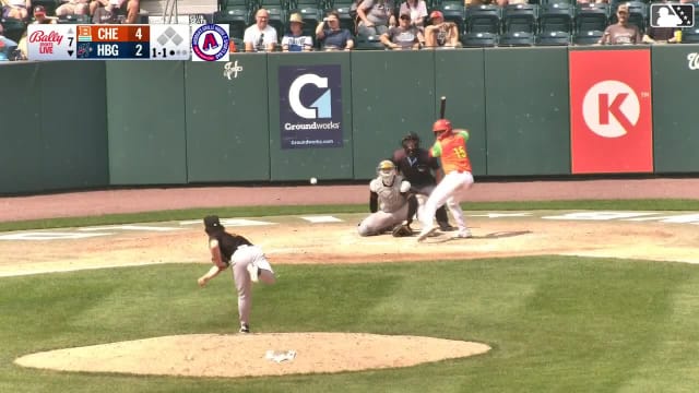 Caleb Lomavita homers (13) on a fly ball to right center field.