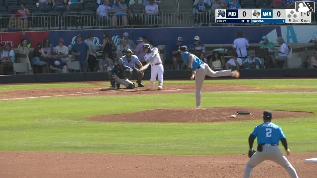 Alberto Barriga homers (2) on a fly ball to left center field.
