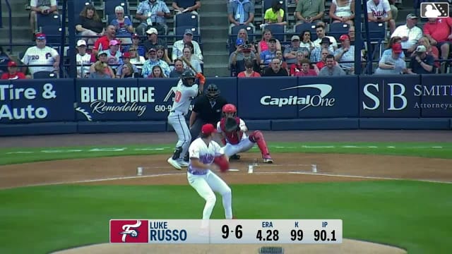 Aron Estrada homers (18) on a fly ball to right center field.