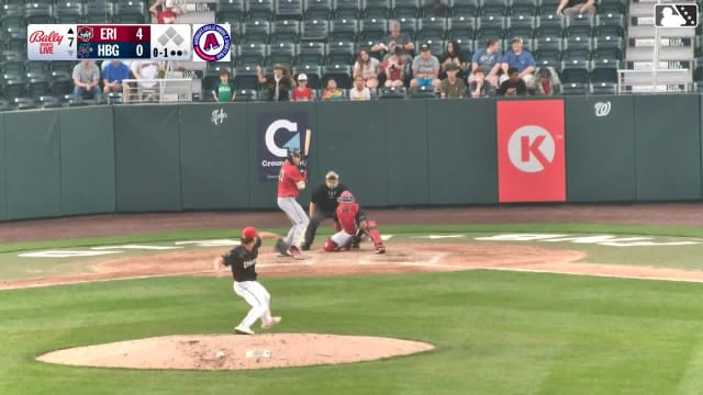 Izaac Pacheco homers (11) on a fly ball to right field.