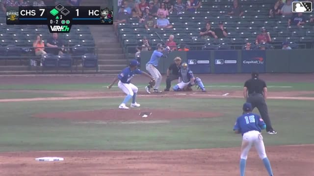Brendan Summerhill singles on a line drive to center fielder Jonathan Martinez. Felix Cotes scores.