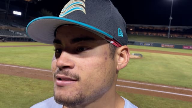 Kala'i Rosario discusses hitting work in Fall League