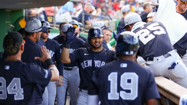 Jasson Domnguez's first spring home run