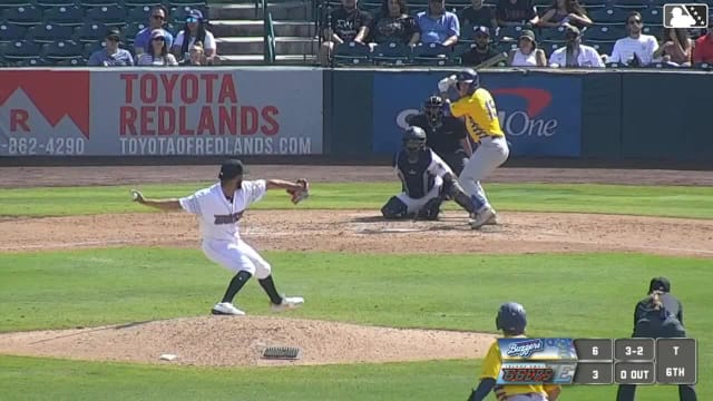 Aneury Lora In play, no out to Kellon Lindsey