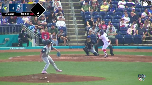 Javier Mogollon homers (2) on a fly ball to right field.