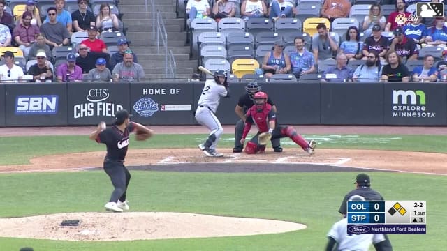 Cooper Ingle singles on a fly ball to shortstop Tristan Gray, deflected by left fielder Hendry Mendez. Dom Nuñez scores. Milan Tolentino to 3rd. Cooper Ingle to 2nd. Fielding error by left fielder Hendry Mendez.