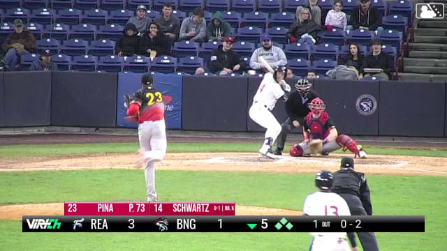 Robinson Pina's ninth strikeout of the game