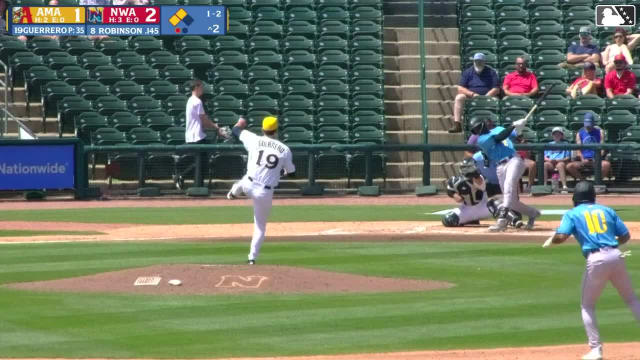 Kristian Robinson plates two runs on his first double
