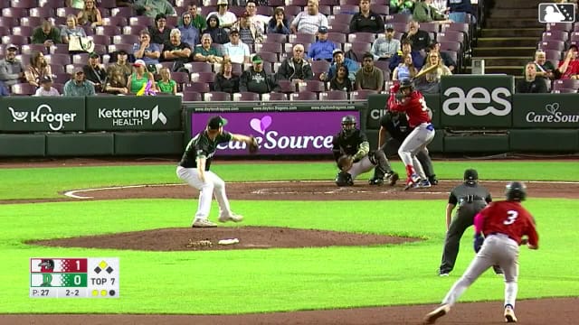 Emil Morales singles on a line drive to center fielder Yerlin Confidan. Jose Izarra scores.