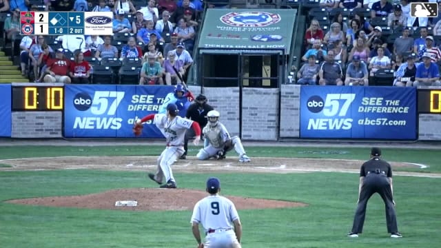 Jose Escobar singles on a line drive to right fielder Jayson Bass. Kade Snell scores.