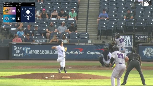 Quentin Young homers (8) on a fly ball to left field. Jayson Bass scores.