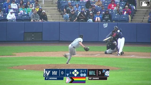 Teo Banks' first professional home run