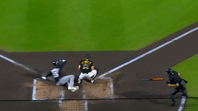 Max Clark plates run on fielder's choice