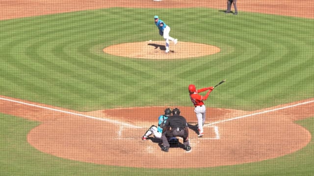 Robert Hassell III's two-run home run