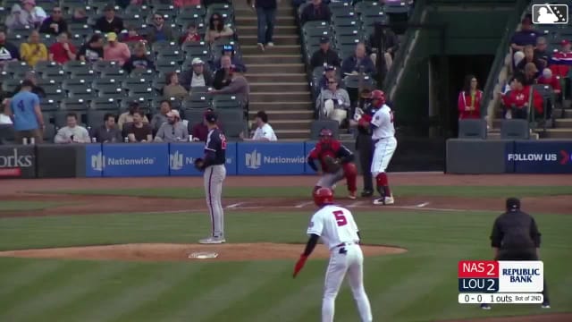 Rece Hinds laces a two-run triple 