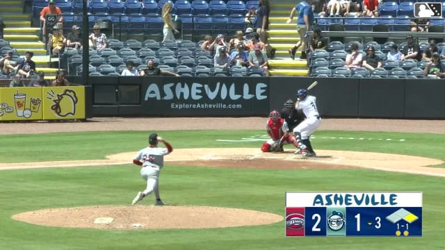 Caden Powell homers (12) on a fly ball to center field. Xavier Neyens scores.