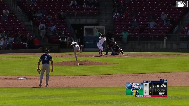 Eduardo Tait homers (5) on a fly ball to center field.