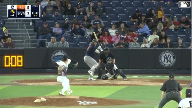 Theo Gillen doubles (8) on a sharp line drive to right fielder Wilson Rodriguez. Ryan McCoy scores. Adrian Santana to 3rd.