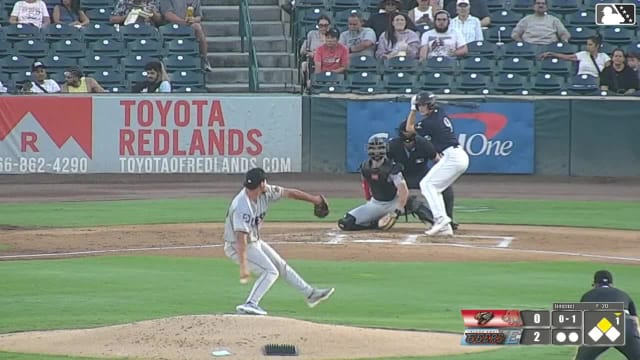 Nick Becker doubles (4) on a fly ball to right fielder Cristian Arguelles. Estevan Moreno scores.