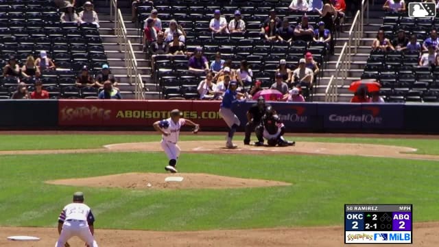 Noah Miller homers (4) on a fly ball to center field.