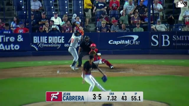 Aron Estrada homers (17) on a fly ball to left center field.