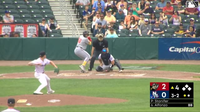 Omar Alfonzo homers (4) on a fly ball to right field.