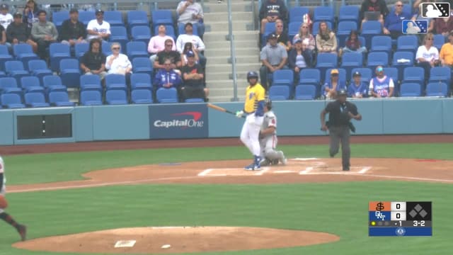 Emil Morales homers (6) on a fly ball to left center field.