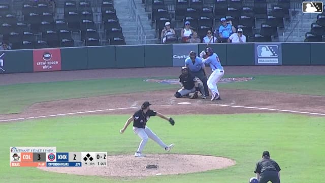 Jefferson Rojas singles on a fly ball to right fielder Kevin Kilpatrick Jr., deflected by center fielder Patrick Clohisy. Karson Simas scores. Ariel Armas scores. Alex Ramírez to 2nd.