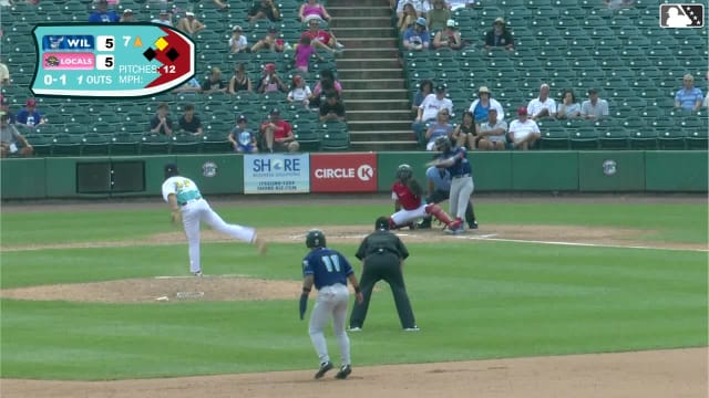 Ronny Cruz doubles (16) on a sharp line drive to left fielder Wuilfredo Antunez. Elijah Nunez scores.