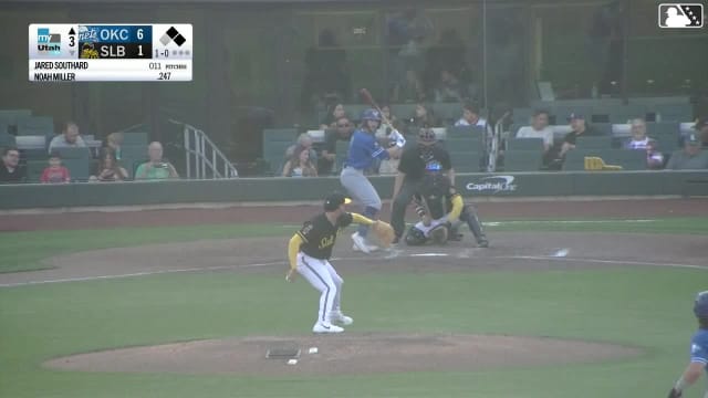 Noah Miller singles on a fly ball to left fielder Niko Kavadas. Ryan Fitzgerald scores. Griffin Lockwood-Powell to 2nd.