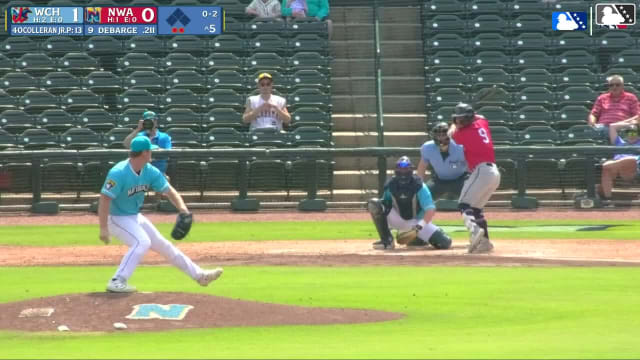 Kyle DeBarge homers (12) on a fly ball to left center field.
